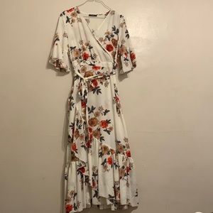 Midi floral dress